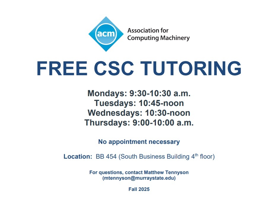 Fall 2025 CSC Tutoring