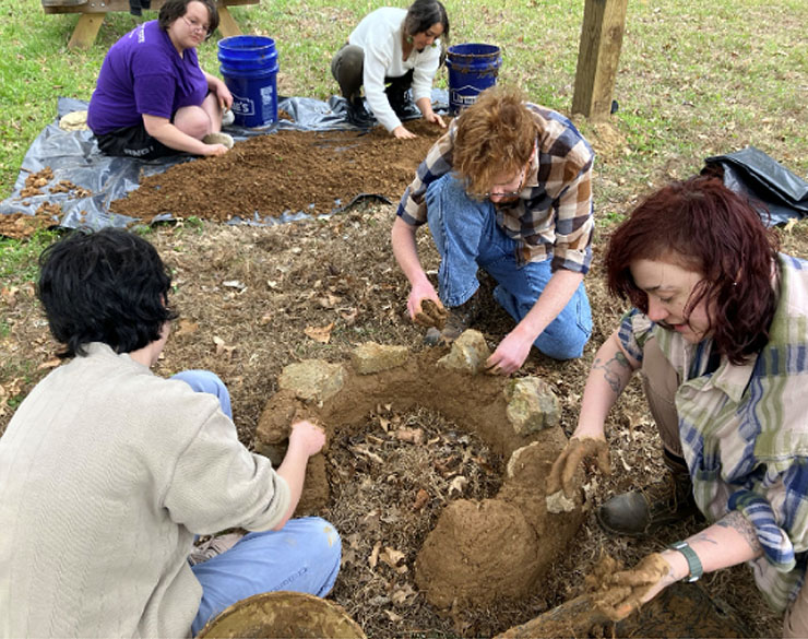 Earth and Environmental Science students at Murray State analyze rocks and soil samples.