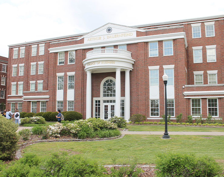 Front of Business building