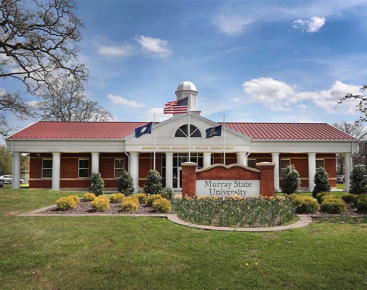 Front side of building for Murray State University Police Department