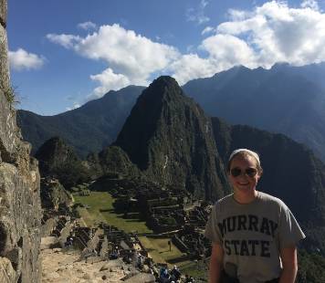 Student on Machu Picchu