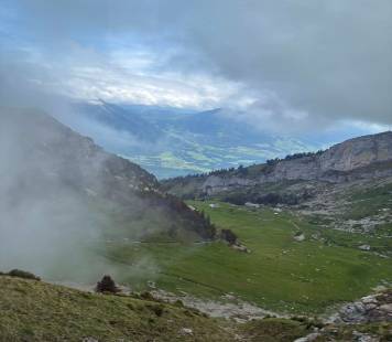 Mountain Valley and Fog