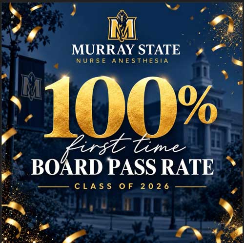 decorative image with text announcing the 100% board pass rate for graduates of the na program
