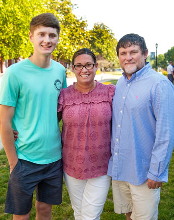 Todd and Shelley Powell with their son