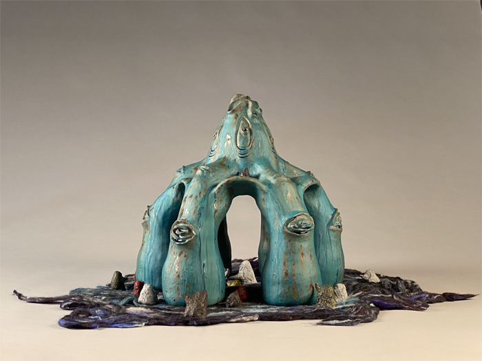 Another ceramic sculpture by student Hannah Robards. 