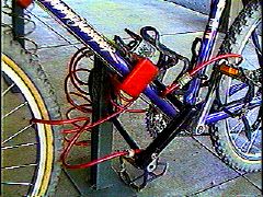 Very securely locked bike