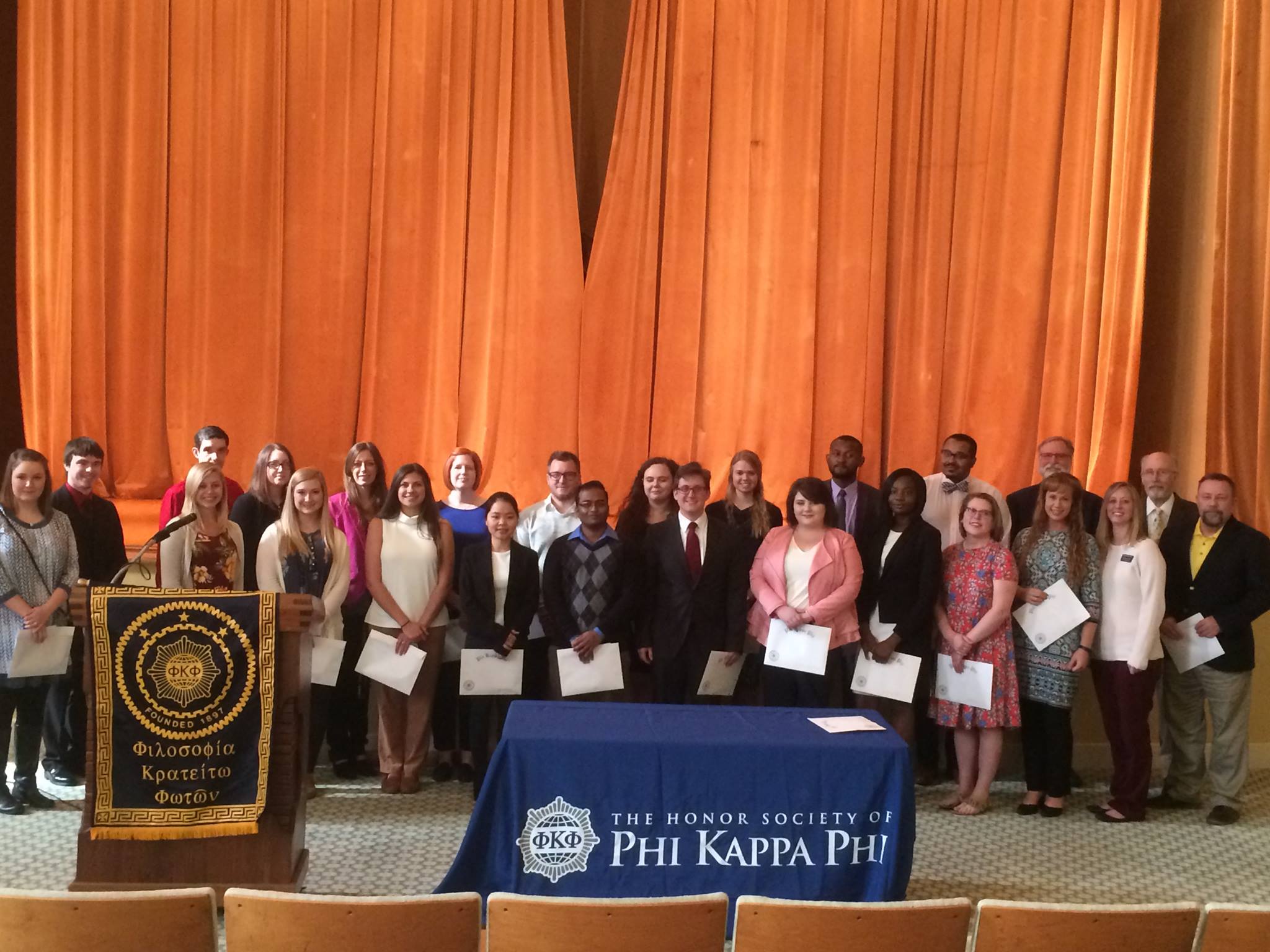 Phi Kappa Phi Spring 2018 Inductees