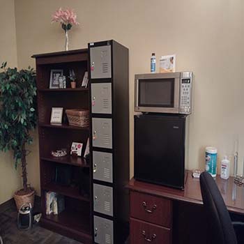 Lactation Room - Shelves, lockers, appliances