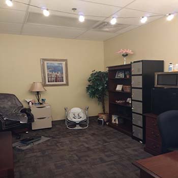 Lactation Room - Wideshot of room and amenities