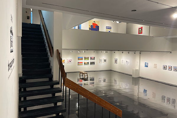 The Clara M. Eagle Gallery and Eagle Upper Gallery display a wide variety of artworks created by students, professors, and visiting artists.