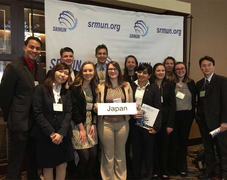 Model UN team at Conference