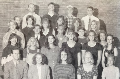 Photo of 1996 Presidential Scholars including Michael and Jill Highfil Boone.