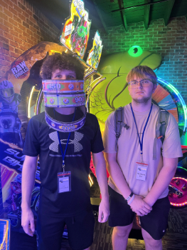 RIMA campers at the local bowling alley