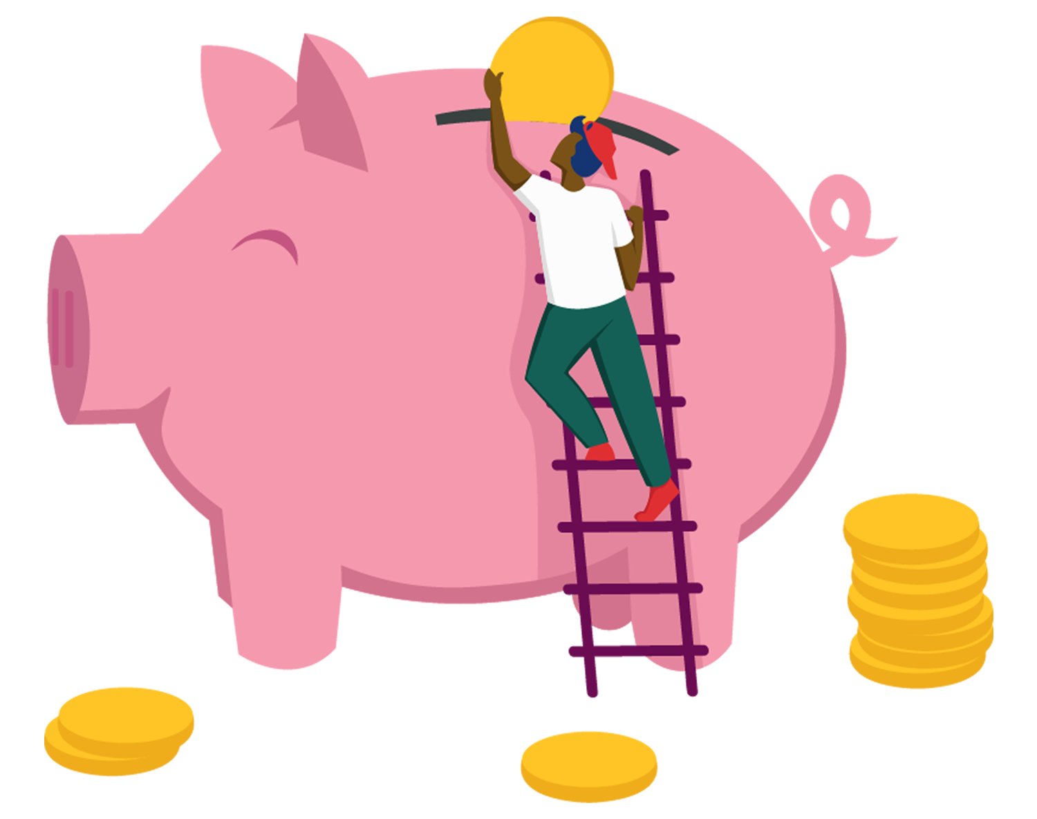 piggy bank illustration