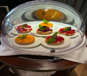 Fruit Pastries in Case