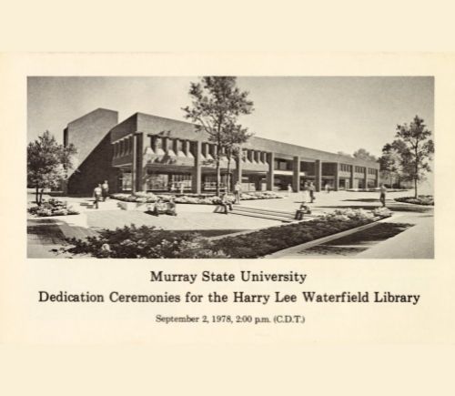waterfield library dedication program