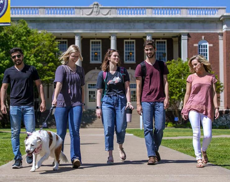 Students in front of Lovett