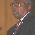 Congressman James Clyburn at Murray State University in 2004 where he discussed the 50th anniversary of Brown v. Board of Education