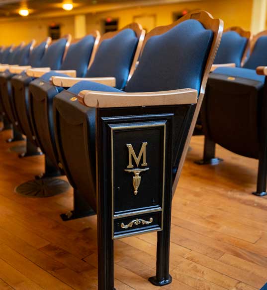 New seats in Lovett Auditorium