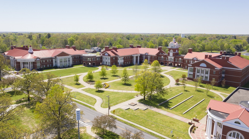 Campus shot, overhead