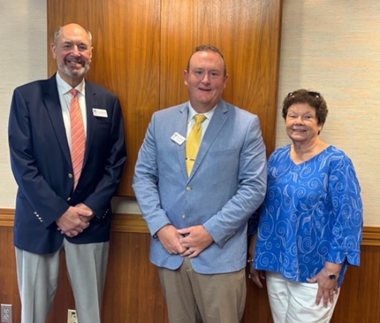 Gary Harbin, left, Dr. Ben Littlepage, center, and Brenda McGown, right.