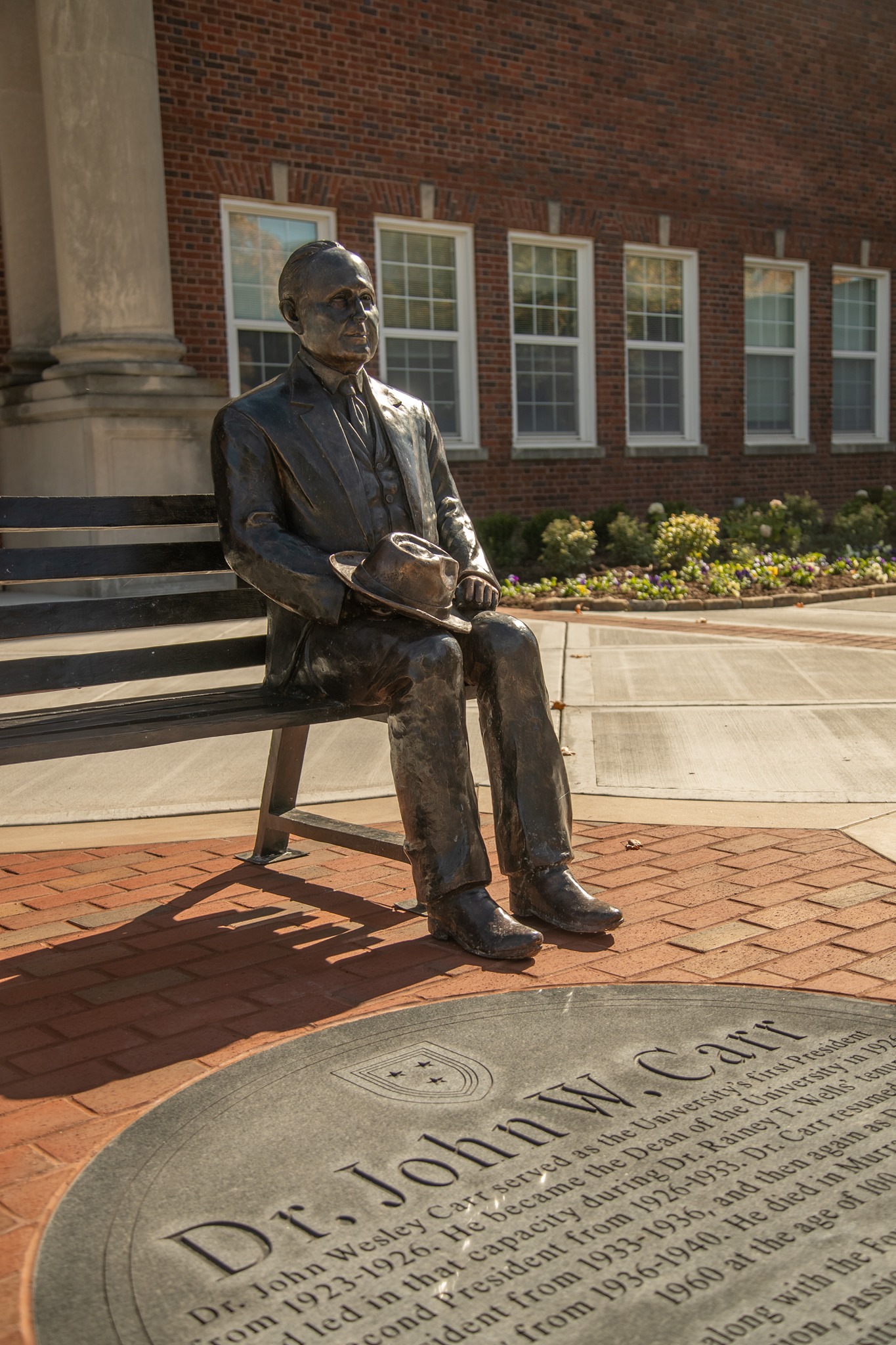 statue of Dr. John W. Carr