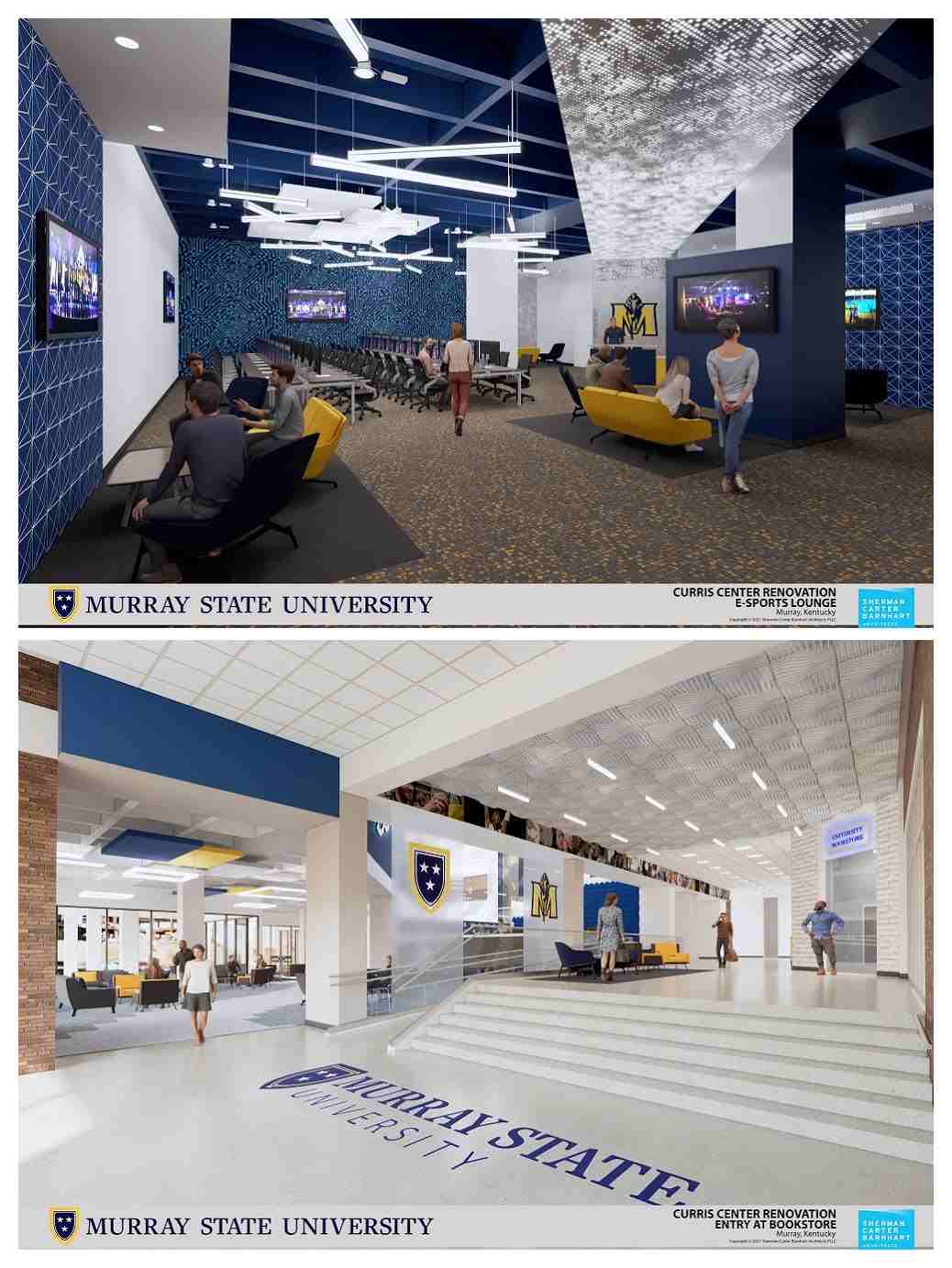 renderings of the Curris Center located on Murray State University’s campus