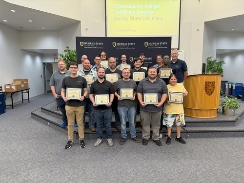 first graduating class of the cybersecurity analyst certificate program