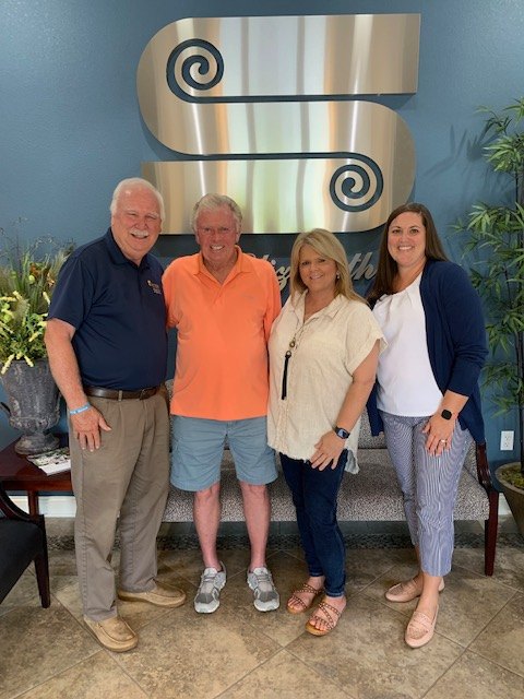 Pictured from left to right, Dr. Tony Brannon, Robert Swift, Jeanna Glisson and Abby Hensley