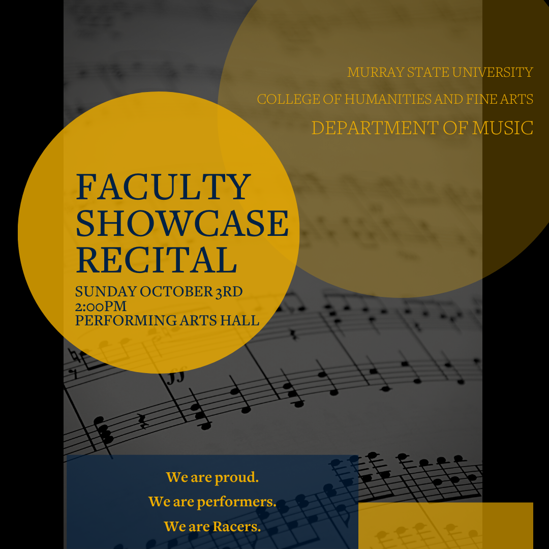 Faculty Recital Poster