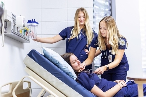 student nurses practicing their skills