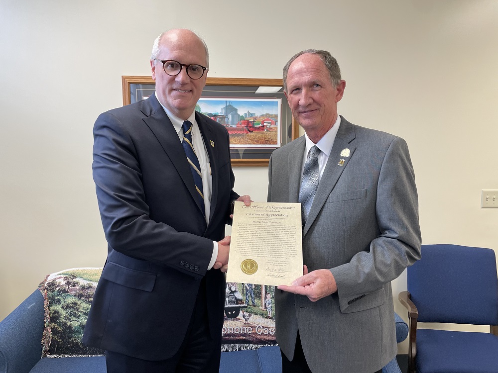 President Dr Bob Jackson and Rep Richard Heath