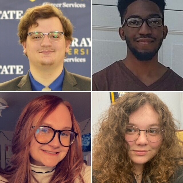 (clockwise from top left): Jackson Hiter, Wisdom Lynch, Sophia Nardi and Ashley Pizzolato