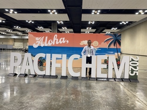 Dr. Bommanna Loganathan with Pacifichem logo