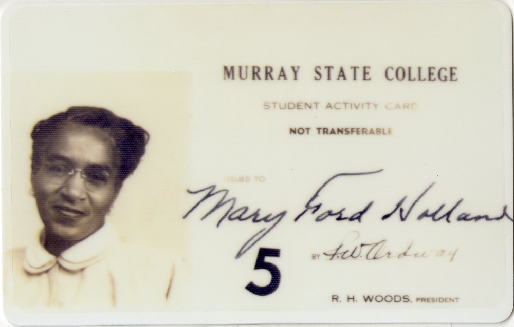 Mary Ford Holland student card