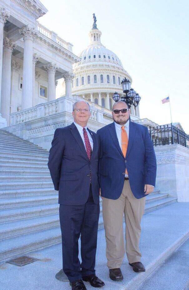 Nathaniel Humphrey with United States Congressman Brett Guthrie