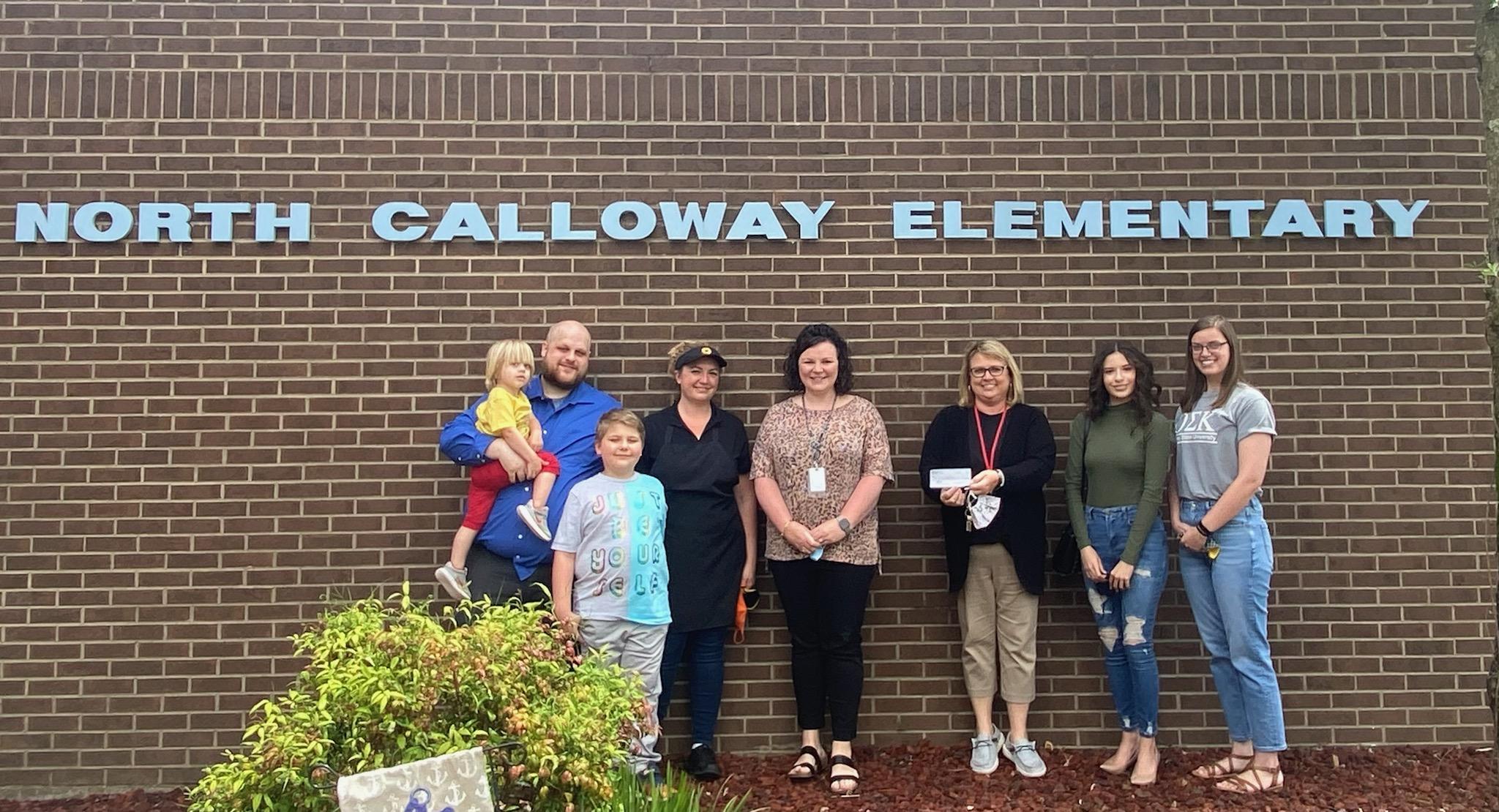 Donation day at North Calloway Elementary