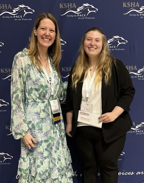 Piper Austin with KSHA President Anne Blandford