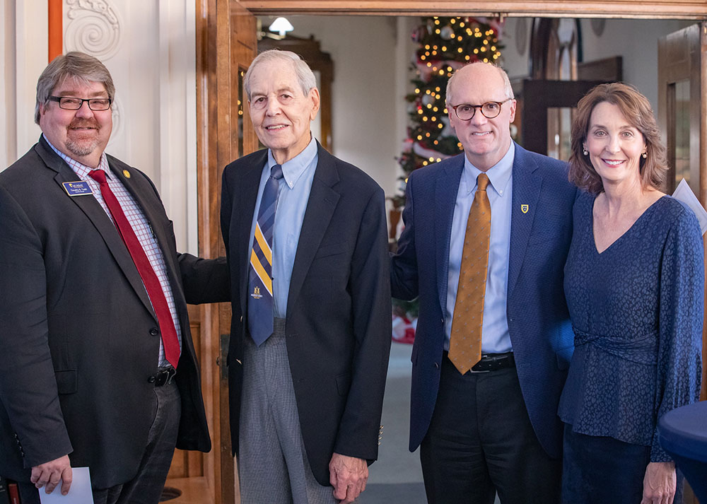 Dr. Tim Todd, Dr. Jesse D. Jones, President Dr. Bob Jackson and First Lady Karen Jackson