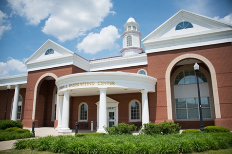 Entrance to the Susan E. Bauernfeind Recreation and Wellness Center