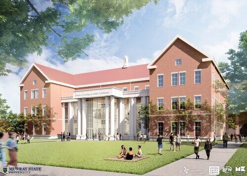 Rendering of new School of Nursing building