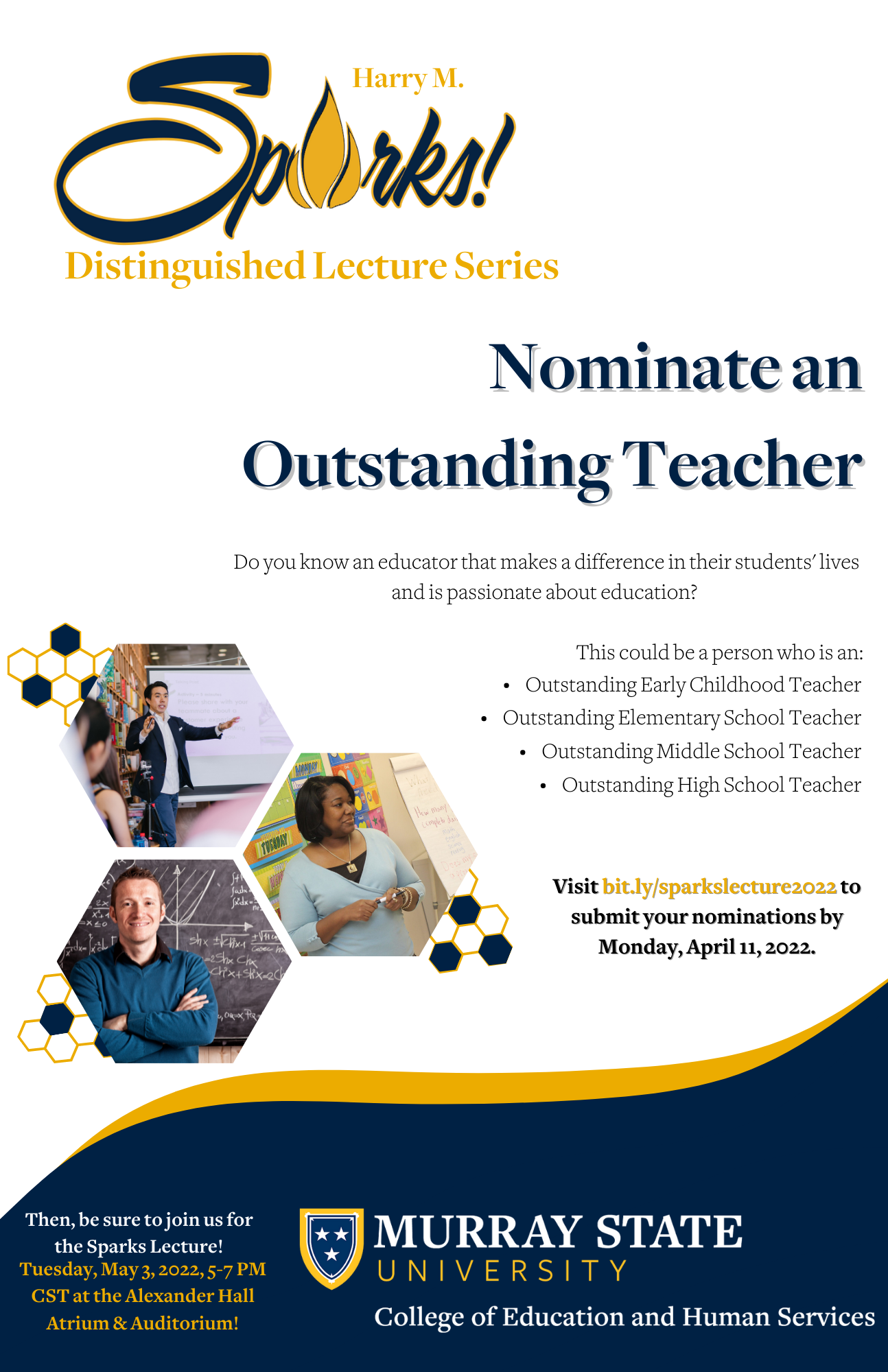Outstanding teacher nominations flyer