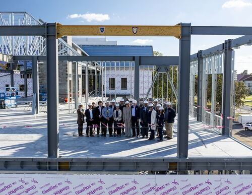 Board of Regents at Topping Out ceremony on October 30th