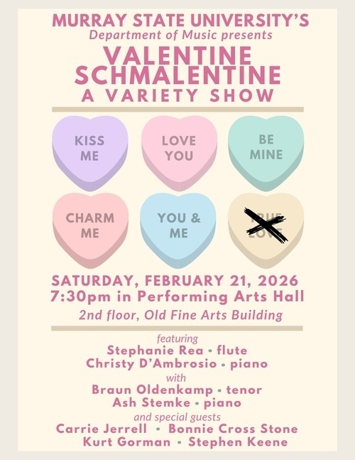 Valentine Schmalentine show poster 2026