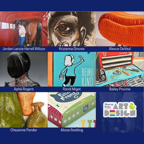 a sample of the art pieces on exhibit