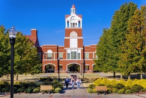 clock tower from ground level