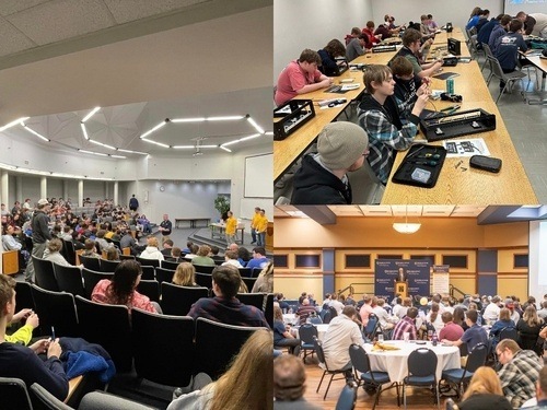 collage of photos taken from cybersecurity community outreach program