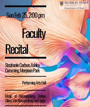 Faculty recital flyer