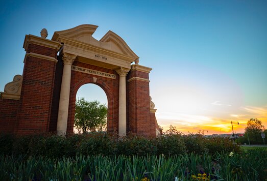 MSU brick arch