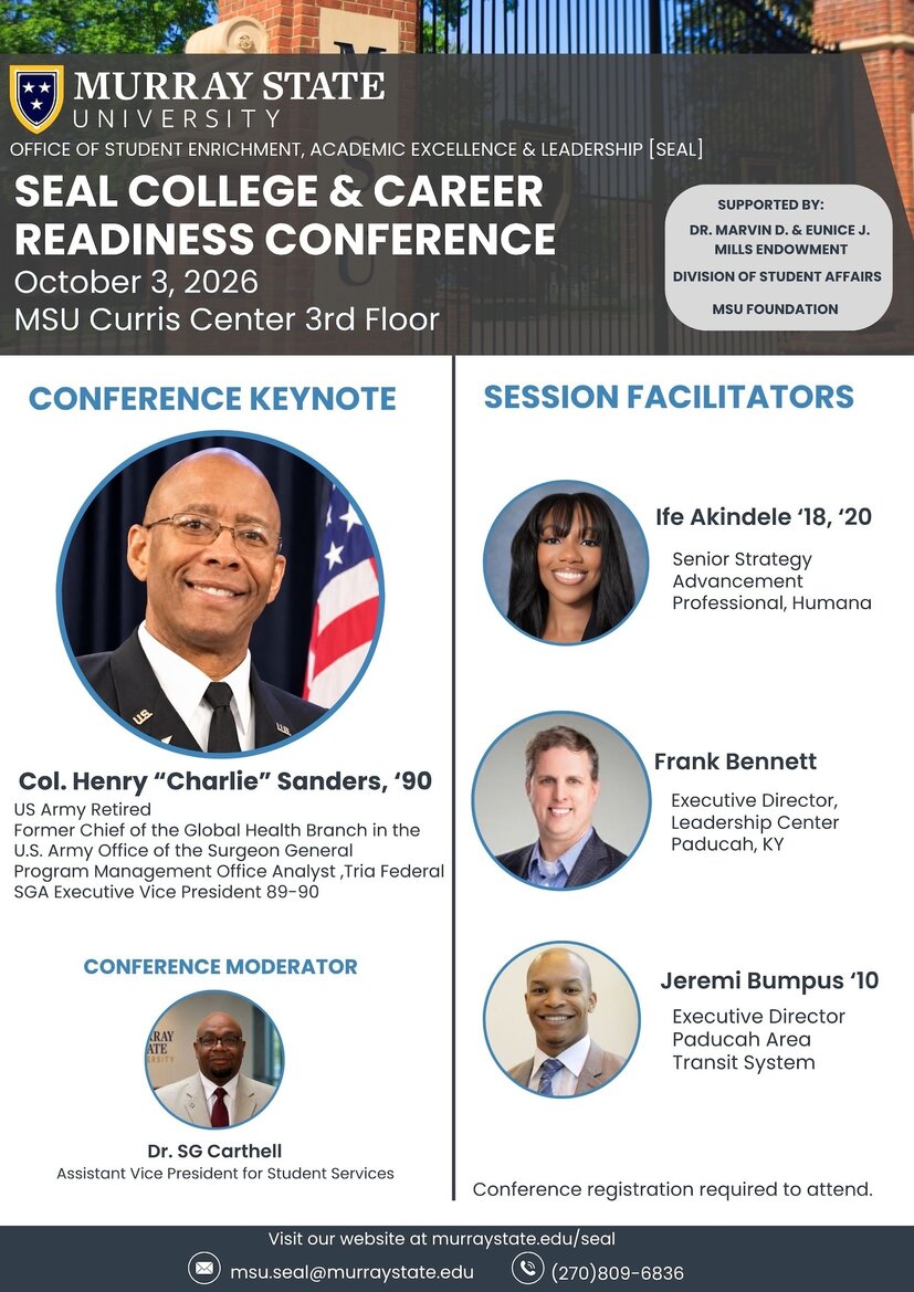 SEAL College & Career Readiness Conference speakers, facilitators, date, location and sponsors.